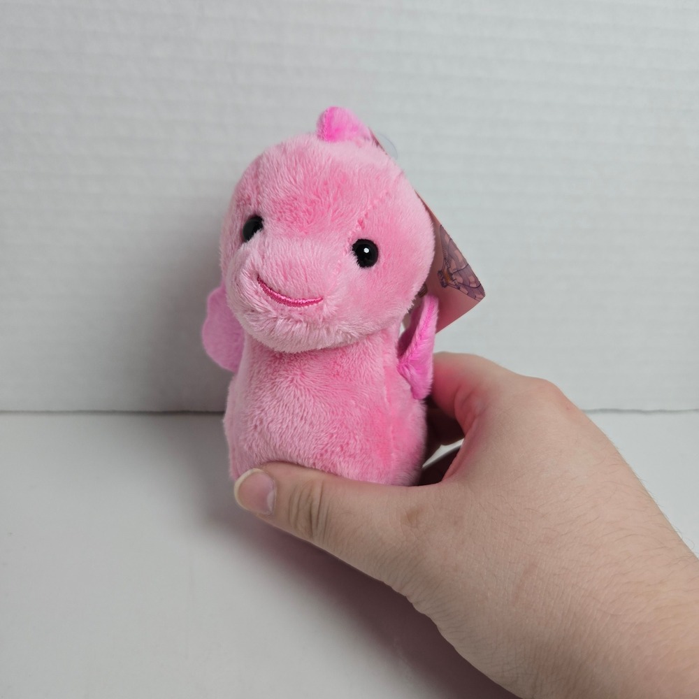 Build a Bear Pink Seahorse Wristlet Plush Toy 2022 6" New NWT Accessory Wristie
